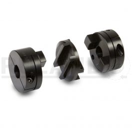 Ruland MOCT57-25-A Oldham Coupling Hub 57.2mm OD 78.7mm Length Black Anodized Aluminum Clamp Style 25mm Bore 