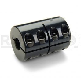 Black Oxide Steel Ruland CLC-14-14-F One-Piece Clamping Rigid Coupling with Keyway 7/8 Bore A Diameter 7/8 Bore B Diameter 1-5/8 OD 2-1/2 Length 3/16 x 3/16 Keyway Width 