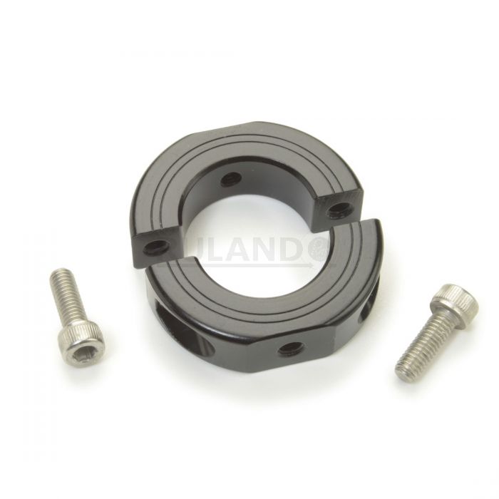 54mm OD Aluminum Ruland MSP-30-A Two-Piece Clamping Shaft Collar 30mm Bore 15mm Width Metric 