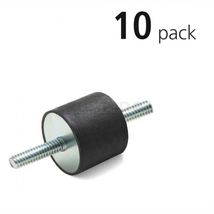 VMDSC30-30-M8-70-FZNR/10PK, Isolation Mounts With Studs, 10 Pack