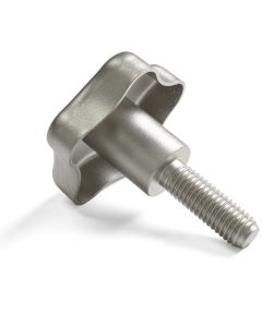 Uxcell a13112800ux0716 28 mm Head Diameter 6 mm Male Thread Screw On Type Star Knob 4 Pcs Metal/Plastic 