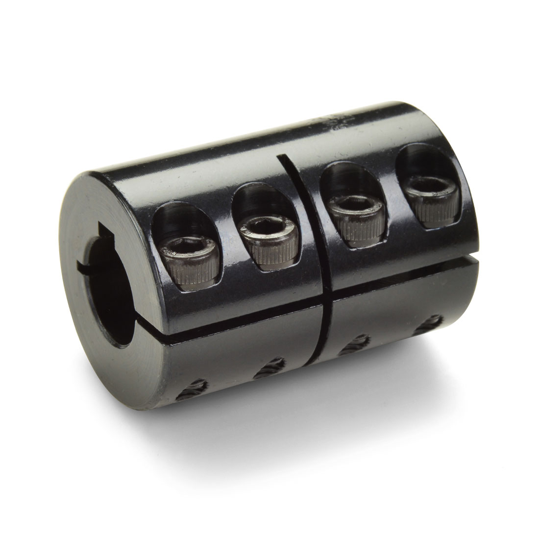 3-1/8 OD 2 Bore B Diameter 4-7/8 Length 1/2 x 1/2 Keyway Width Ruland CLC-32-32-F One-Piece Clamping Rigid Coupling with Keyway 2 Bore A Diameter Black Oxide Steel 