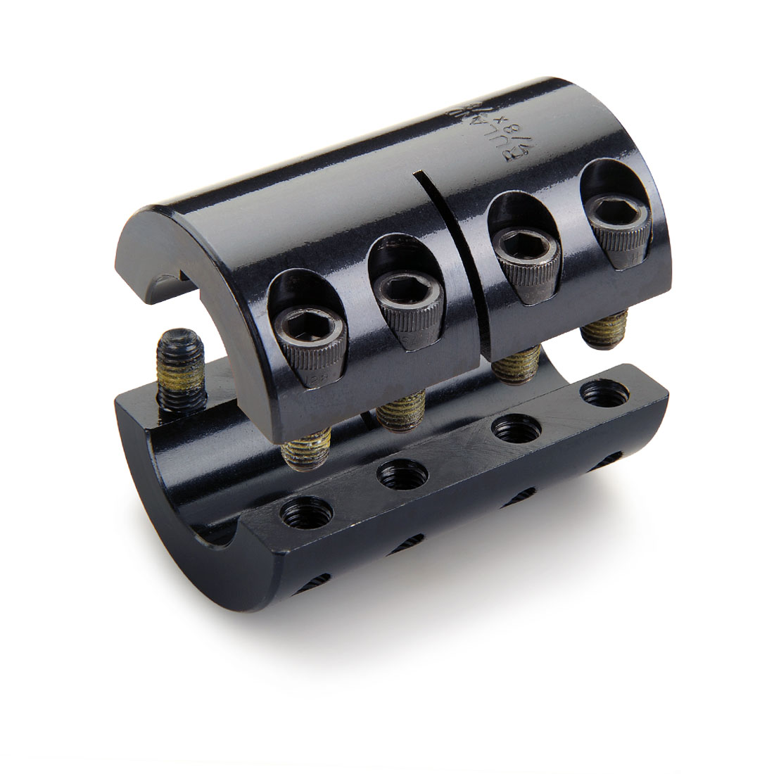 20mm Bore A Diameter 42mm OD 20mm Bore B Diameter Metric Ruland MSPX-20-20-F Two-Piece Clamping Rigid Coupling Black Oxide Steel 65mm Length Ruland Manufacturing 3312 