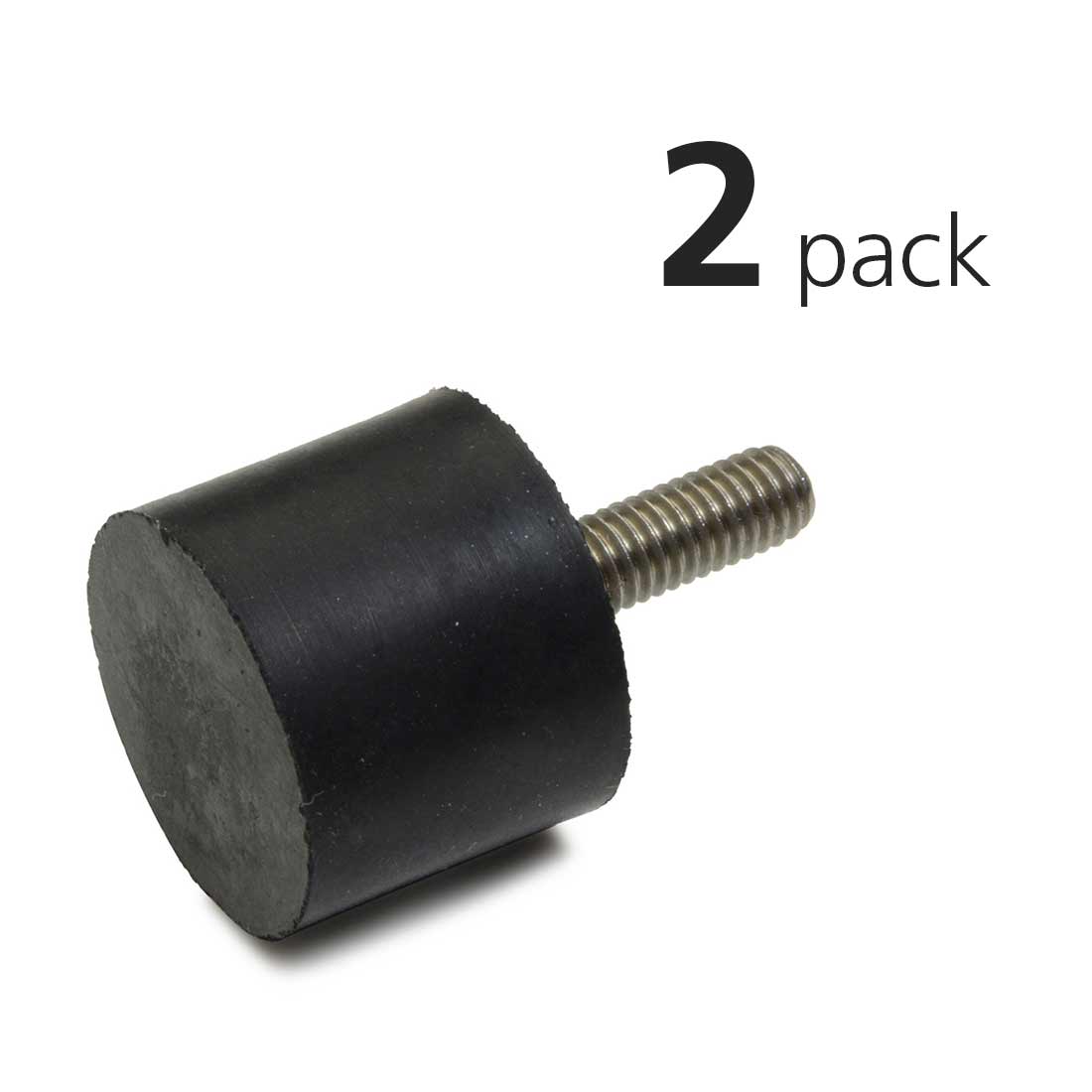 Screw 4 Pcs Rubber Screw On Type M10 40mm Head Diameter Handle Knob Black 