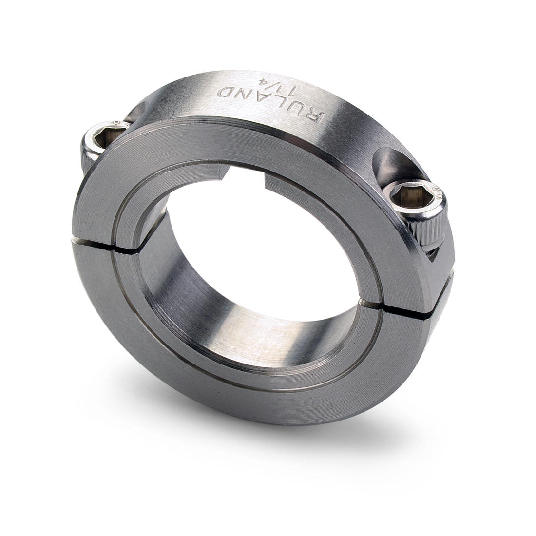 Ruland MSP-30-SS Two-Piece Clamping Shaft Collar Stainless Steel 54mm OD Metric 30mm Bore 15mm Width 