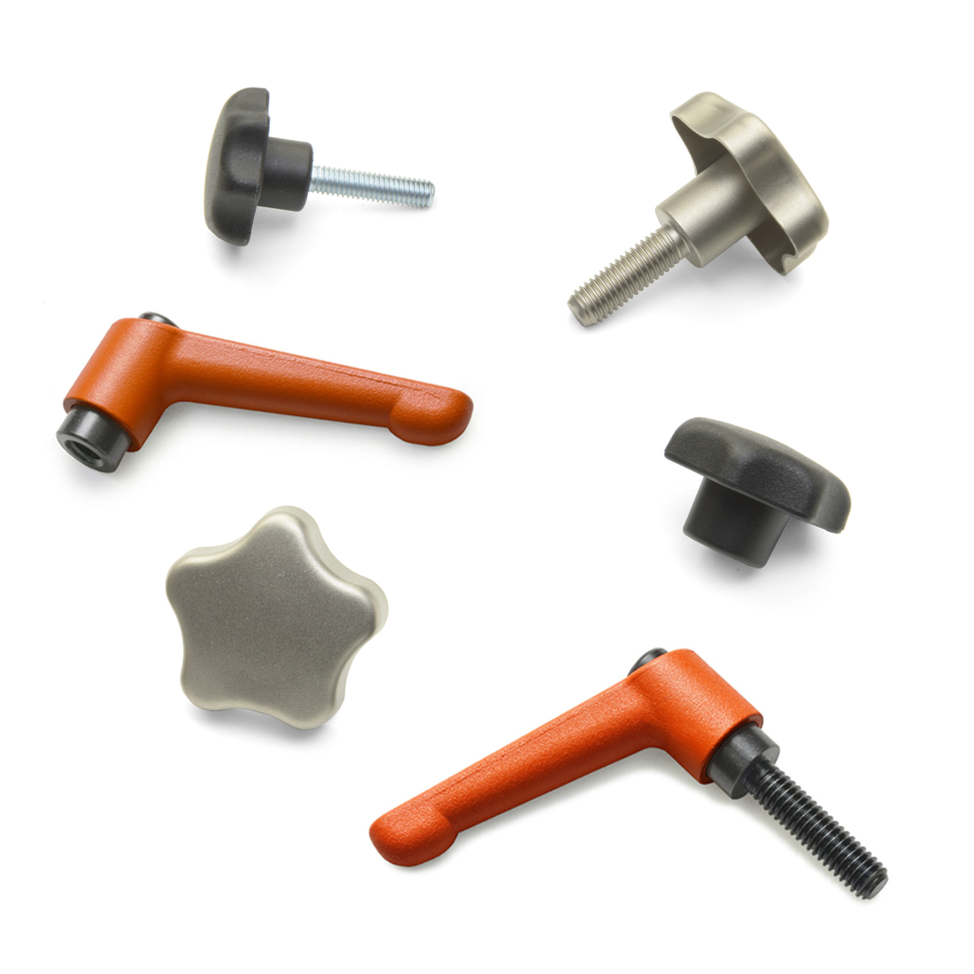 Quick Clamping Shaft Collars with Clamping Levers