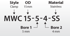 Metric Ruland MWS15-4-4-A Set Screw Beam Coupling 4mm Bore A Diameter 0.85 Nm Nominal Torque 4mm Bore B Diameter 20mm Length Polished Aluminum 15mm OD 